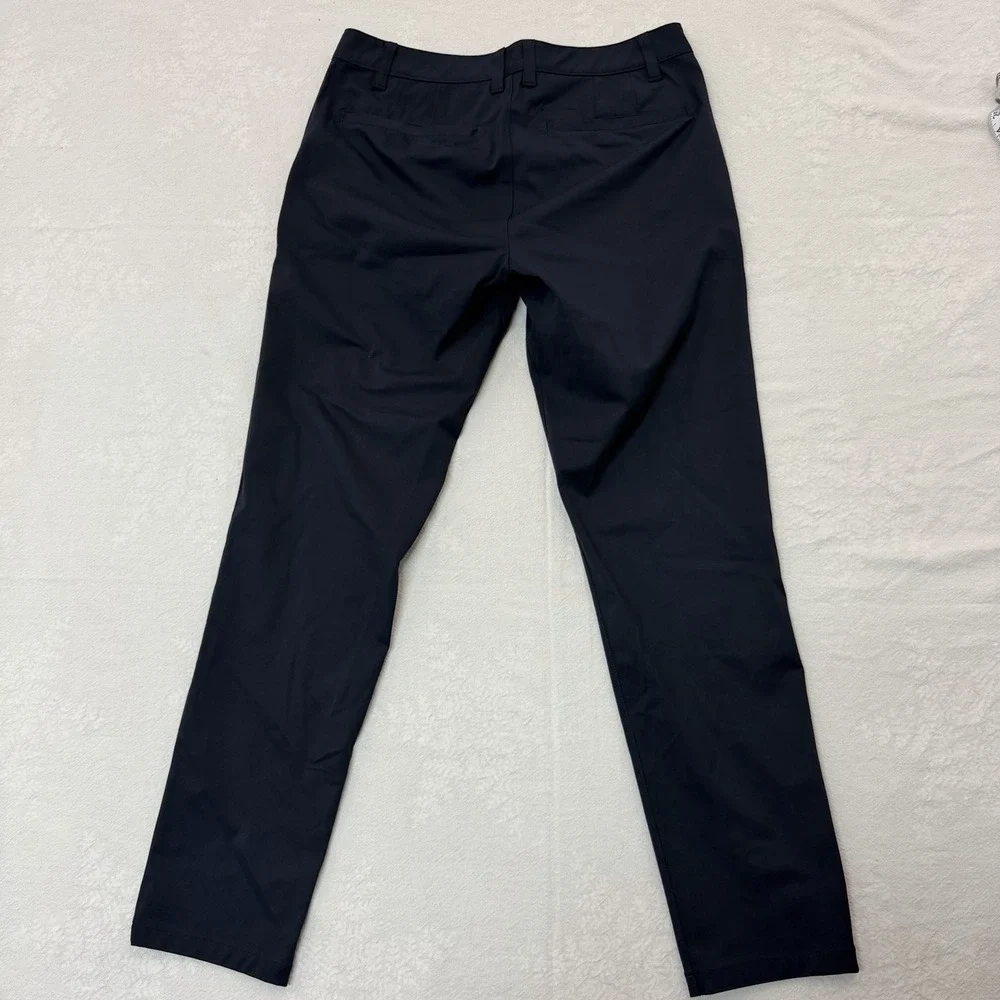 Rhone Commuter Skinny Pants Mens 33 Navy Blue Performance Stretch Trousers